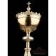 Antique Silver Ciborium 100% Silver. France, 19th Century