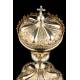 Antique Silver Ciborium 100% Silver. France, 19th Century