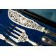 Antique Silver Serving Cutlery Set, y Veyrat. Paris, Circa 1840