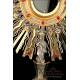 Striking Solid Silver Monstrance. Italy, Circa 1950. 100% Silver