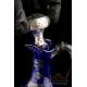 Antique Solid Silver and Cobalt Glass Cruet Set. France, 19th Century