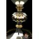 Antique Solid-Silver, Ruby and Pearls Chalice. Beautiful Paten. France, 1903