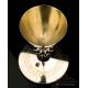Antique Solid-Silver, Ruby and Pearls Chalice. Beautiful Paten. France, 1903