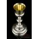 Very Antique Spanish Solid-Silver Chalice, 100% Silver. Spain, Circa 1770