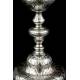 Very Antique Spanish Solid-Silver Chalice, 100% Silver. Spain, Circa 1770