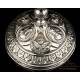 Antique Spanish Solid-Silver Chalice. Paten. Barcelona, Spain, 19th Century