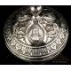 Antique Spanish Solid-Silver Chalice. Paten. Barcelona, Spain, 19th Century