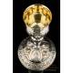 Antique Spanish Solid-Silver Chalice. Paten. Barcelona, Spain, 19th Century