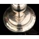 Antique Silver and Metal Chalice with Paten. France, 19th Century