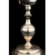 Antique Silver and Metal Chalice with Paten. France, 19th Century