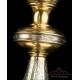 Antique and Elegant Gilt Silver Ciborium. 100% silver. France, Circa 1900