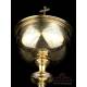 Antique and Elegant Gilt Silver Ciborium. 100% silver. France, Circa 1900