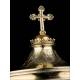 Antique and Elegant Gilt Silver Ciborium. 100% silver. France, Circa 1900