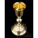 Antique Gilt Silver Chalice with Paten. France, Circa 1900