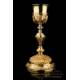 Baroque Chalice. Gilt Silver. 19th Century. Circa 1880. France. 100% Silver