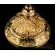 Baroque Chalice. Gilt Silver. 19th Century. Circa 1880. France. 100% Silver