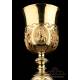 Baroque Chalice. Gilt Silver. 19th Century. Circa 1880. France. 100% Silver