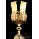 Baroque Chalice. Gilt Silver. 19th Century. Circa 1880. France. 100% Silver