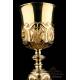 Baroque Chalice. Gilt Silver. 19th Century. Circa 1880. France. 100% Silver