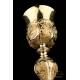 Baroque Chalice. Gilt Silver. 19th Century. Circa 1880. France. 100% Silver