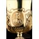 Baroque Chalice. Gilt Silver. 19th Century. Circa 1880. France. 100% Silver