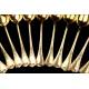 Striking Antique Solid Gilt-Silver Cutlery Set by Odiot. Paris, Circa 1900