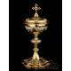 Antique Two-Colored Solid-Silver Ciborium. France, Circa 1900