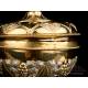 Antique Two-Colored Solid-Silver Ciborium. France, Circa 1900