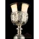 Very Rare Solid Silver Chalice and Cruets Set. France, Circa 1860