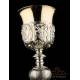 Very Rare Solid Silver Chalice and Cruets Set. France, Circa 1860