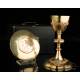 Antique Gilt Silver Chalice with Case. France, Circa 1900