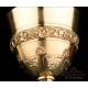 Antique Gilt Silver Chalice with Case. France, Circa 1900