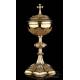 Extraordinary Gilt Silver Ciborium with Enamels. France, Circa 1900