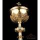 Extraordinary Gilt Silver Ciborium with Enamels. France, Circa 1900