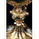 Extraordinary Gilt Silver Ciborium with Enamels. France, Circa 1900