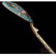 Set of 5 Enameled Russian-Silver Teaspoons. Russia, Circa 1900