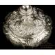 Extraordinary Antique Solid-Silver Chalice. Storing Case. France, Circa 1880