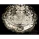 Extraordinary Antique Solid-Silver Chalice. Storing Case. France, Circa 1880