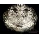 Extraordinary Antique Solid-Silver Chalice. Storing Case. France, Circa 1880