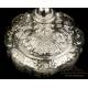 Extraordinary Antique Solid-Silver Chalice. Storing Case. France, Circa 1880