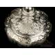 Extraordinary Antique Solid-Silver Chalice. Storing Case. France, Circa 1880