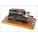 Antique Lipsia Mod. 1 Mechanical Calculator. Germany, Circa 1920