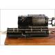 Antique Lipsia Mod. 1 Mechanical Calculator. Germany, Circa 1920