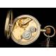 Antiguo Reloj de Bolsillo de 65 mm de Diámetro. Francia, Circa 1900