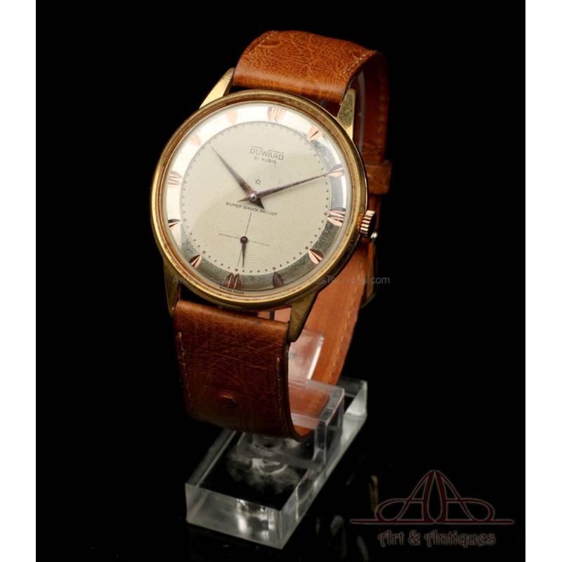Reloj de Pulsera Duward de Caballero. 21 Rubis. Suiza Anos 60