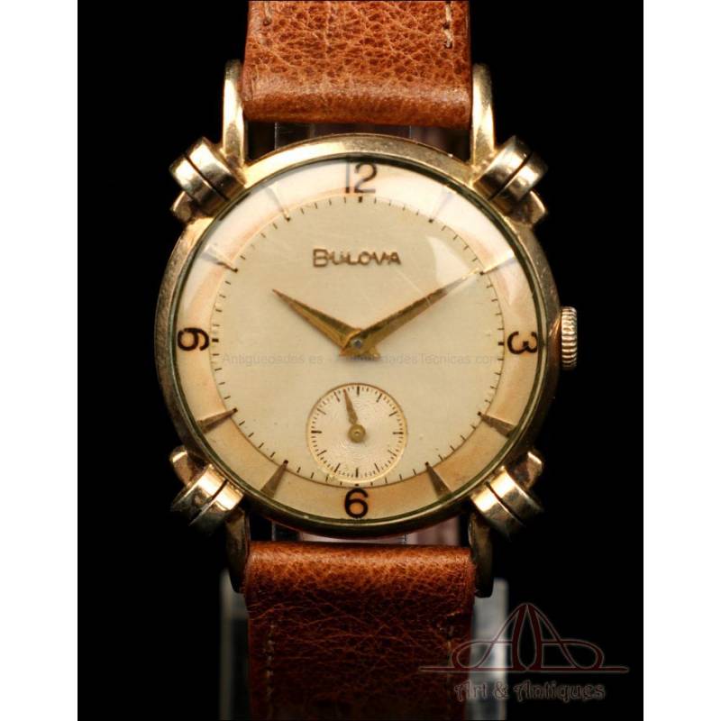 Reloj de Pulsera Bulova para Señorita Chapado en Oro. Suiza, Años 60