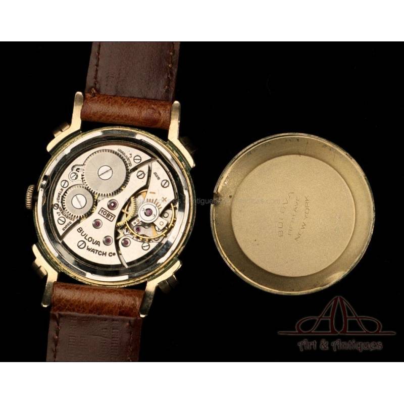 Reloj de Pulsera Bulova de Senorita Chapado en Oro. Suiza Anos 60