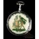 Antique Verge-Fusee Pocket Watch with Enamel Decoration. France, Circa 1800