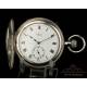 Antiguo Reloj de Bolsillo Waltham en Plata Maciza. USA-Inglaterra, 1912