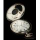 Antiguo Reloj de Bolsillo Waltham en Plata Maciza. USA-Inglaterra, 1912
